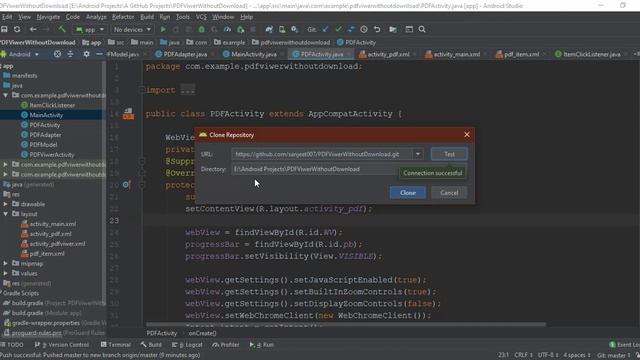 how to clone github repository in android studio | import github project into android studio смотреть онлайн