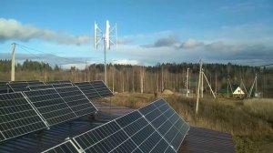 Гибридная ветросолнечная сетевая электростанция 15 кВт