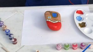 Как рисовать на камнях.