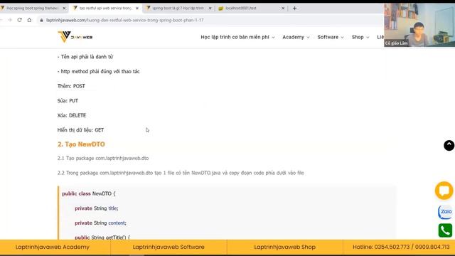 Restful api web service trong java spring boot 1.5.22.RELEASE, spring framework 4 cực kì chi tiết смотреть онлайн