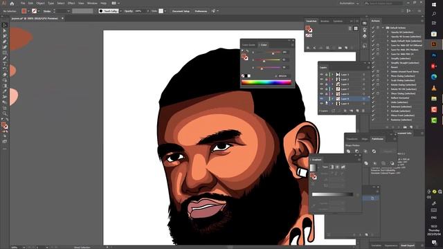 Adobe Illustrator Timelapse - Part 7 : Jorner Lucas смотреть онлайн