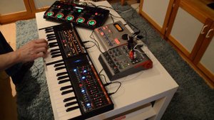 Roland JP-08 & JU-06 demo song "End of March" 28.3.2017