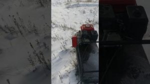 Мотобуксировщик форза 6.5, сдел натяжной из подручных материалов