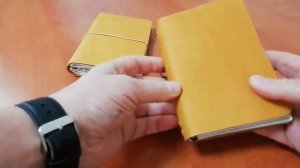 Блокнот в стиле Midori (Мидори). Натуральная кожа, ручная работа.