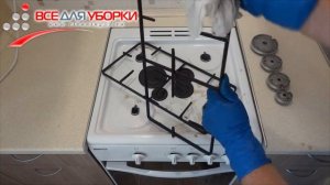 Очистка газовой плиты и стены на кухне от жира при помощи Citrus Degreaser