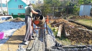 Строительство дома из сип панелей. 1-й этап: Ленточный фундамент.