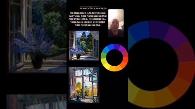 Построение классической картины при помощи цвета: Пространство, Мизансцены.