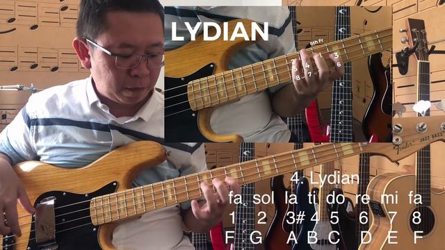 Bass Lesson 2 - 7 Modes Bass ( Fender Jazz Bass Marcus Miller 4 Str ) смотреть онлайн