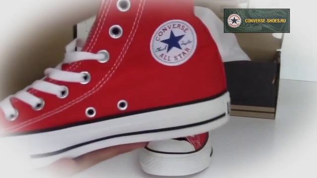 Обзор кед Converse Красные высокие смотреть онлайн
