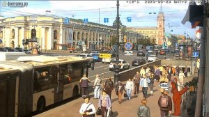 Поломка устранена и автобус поехал дальше #авторство Mobotix Webcams Russia.