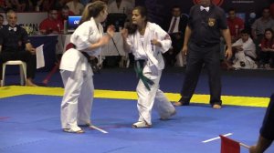 Sudamericano Shinkyokushinkai Uruguay 2016 | Asia Araújo (Uruguay) vs Abril Romero (Uruguay)