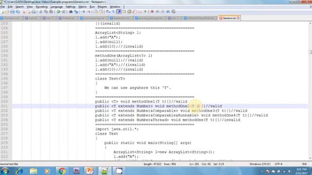 Lesson - 4 : Generics - Generic Methods and Wildcard Characters смотреть онлайн
