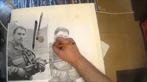 Рисование портрета военного 8мин 54сек