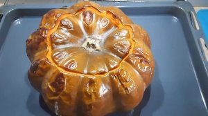 Каша Гречневая в Тыкве с Тушенкой Запеченая в Духовке