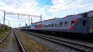 Дизель-поезд ДР1Б-1515 с пассажирским вагоном