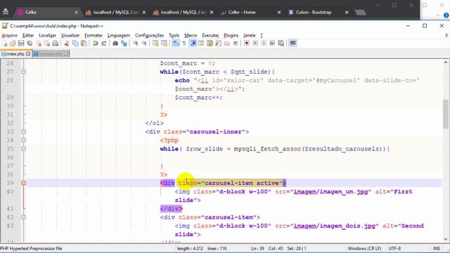Criar carousel com Bootstrap 4 integrado com banco de dados смотреть онлайн