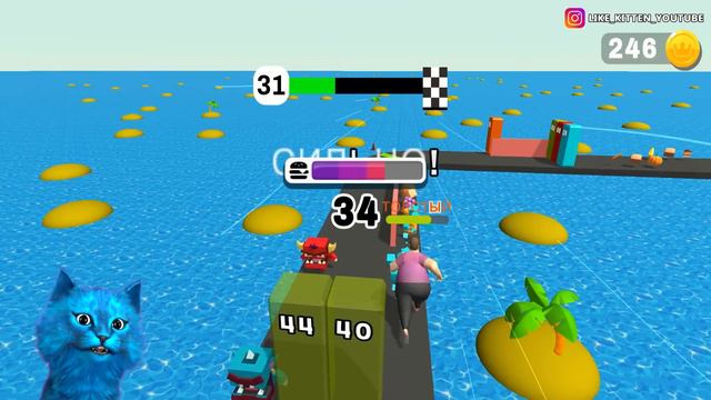 😃 ЭВОЛЮЦИЯ ТОЛСТЯКА Максимальный Уровень Толкания Fat Pusher Noob vs Pro vs Hacker КОТЁНОК ЛАЙК смотреть онлайн