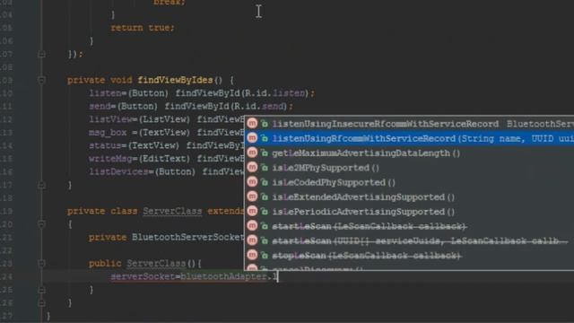 011 : Bluetooth Chat Application (Server Thread) : Android studio bluetooth communication смотреть онлайн
