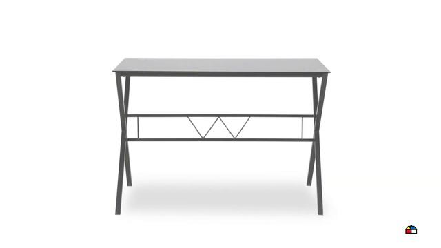 588974X Escritorio vidrio negro 110x60x74cm смотреть онлайн
