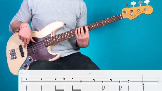 Panacea - Blue Oceanwave | Bass Cover with Play Along Tabs смотреть онлайн