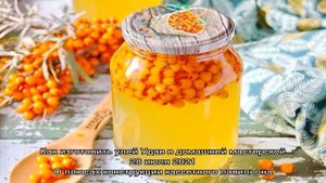 Сок из янтарной облепихи на зиму через соковыжималку