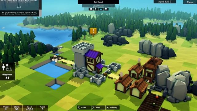 Building an Entire Medieval Kingdom! Banished Style Game - Kingdoms and Castles Alpha Gameplay Ep 1 смотреть онлайн