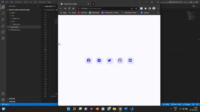 7UI Social Icons Tooltip Responsive Website Pure HTML CSS SASS JavaScript jQuary with Animations an смотреть онлайн
