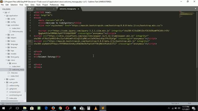 Tutorial Membuat Web Menggunakan Codeigniter & Bootstrap смотреть онлайн