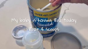 How To Make A Baby Bottle of Similac