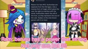 Re:Zero react to Subaru natsuki envy if [4] Gacha #gacha