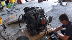 Запуск двигателя 4D56