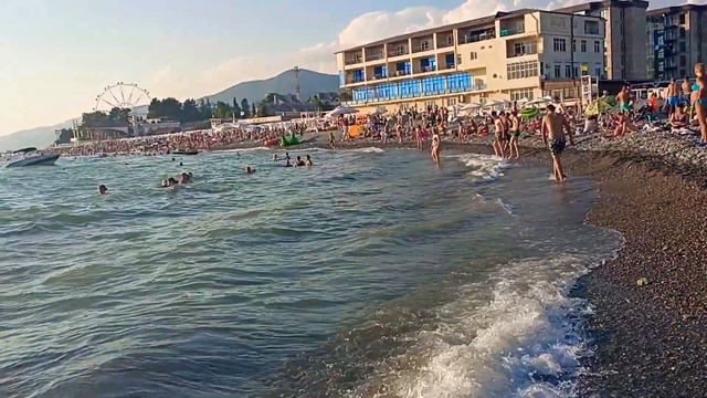 Лазаревское Сочи отдых на море и реке Псезуапсе начало августа 2022