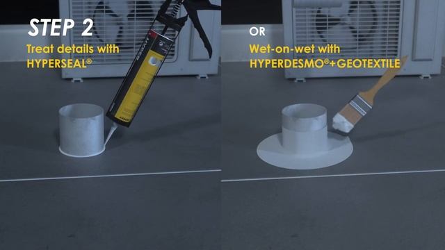 Concrete roof waterproofing System based on HYPERDESMO® смотреть онлайн