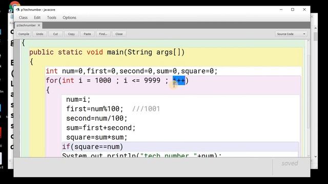 Tech number | Java Program to check a number is tech number or not