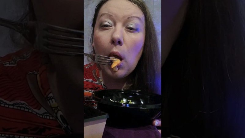 Итинг жареная креветка #мукбанг #итинг