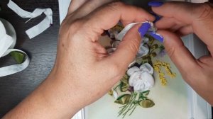 Часть 9-Анюткины глазки МК вышивка лентами