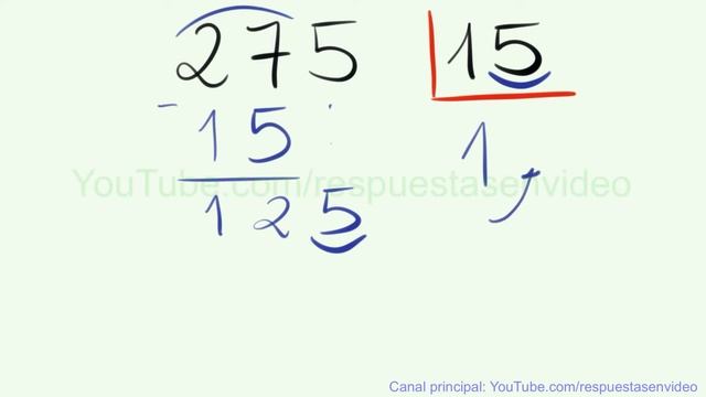 como dividir por 2 cifras restando 275 entre 15 смотреть онлайн