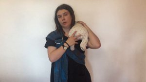 Слинг с кольцами: вертикальное положение