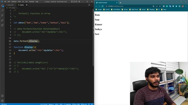 forEach() Array Method in JavaScript | தமிழில்.