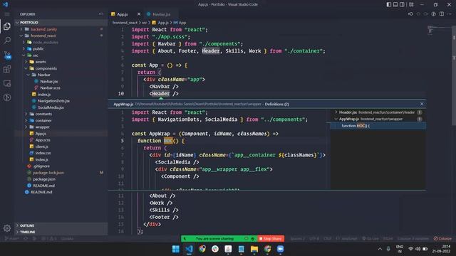 Modern responsive portfolio in react ? with free source code смотреть онлайн