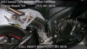 2007 honda CBR 600RR 600RR for sale in Virginia Beach, VA 23