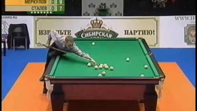 Русский бильярд Евгений Сталев Владимир Меркулов Осенний турнир 2005 г смотреть онлайн