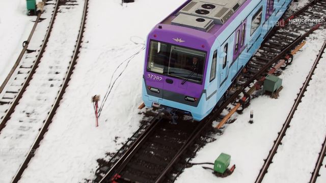 NEWSCOPTER  - Новые вагоны  Московского метрополитена. смотреть онлайн