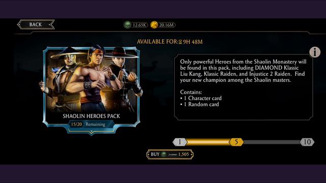 SHAOLIN HEROES PACK | Quick Diamond Pack Opening in MK Mobile