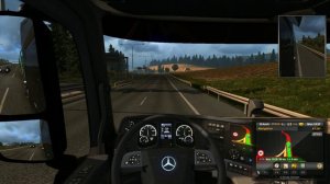 Mercedes - Benz New Actros Bigspace | Euro Truck Simulator 2 | Driving from Mannheim - Frankfurt