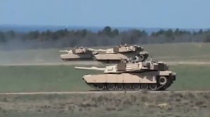 Танки М1А2 Абрамс Учебные стрельбы