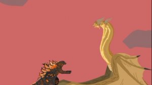 годзилла против кинг гидоры годзилла сериал финал первого сезона (рисую мультфильмы 2)