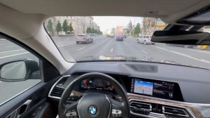 Тест драйв БМВ X5 G05 2020 вождение от первого лица / POV Test drive BMW X5 G05 2020 city driving