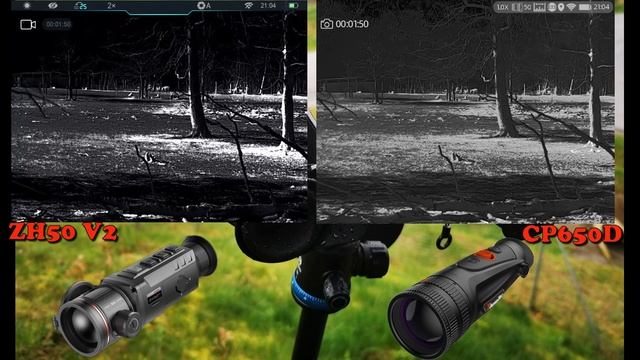 Vergleich ThermTec Cyclops 650D vs Infiray ZH50 V2 Wärmebildkamera Test mit Dual-Feld-System Jagd смотреть онлайн