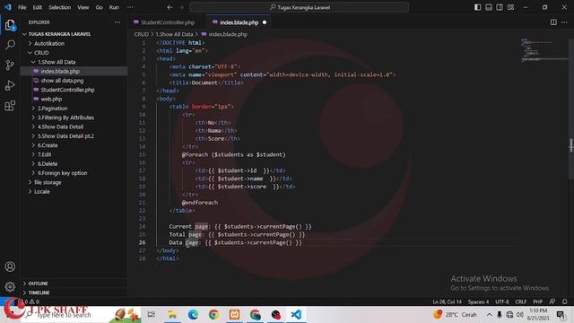 (CDM) CARA SIMPLE PAGINATION DALAM LARAVEL INI! смотреть онлайн